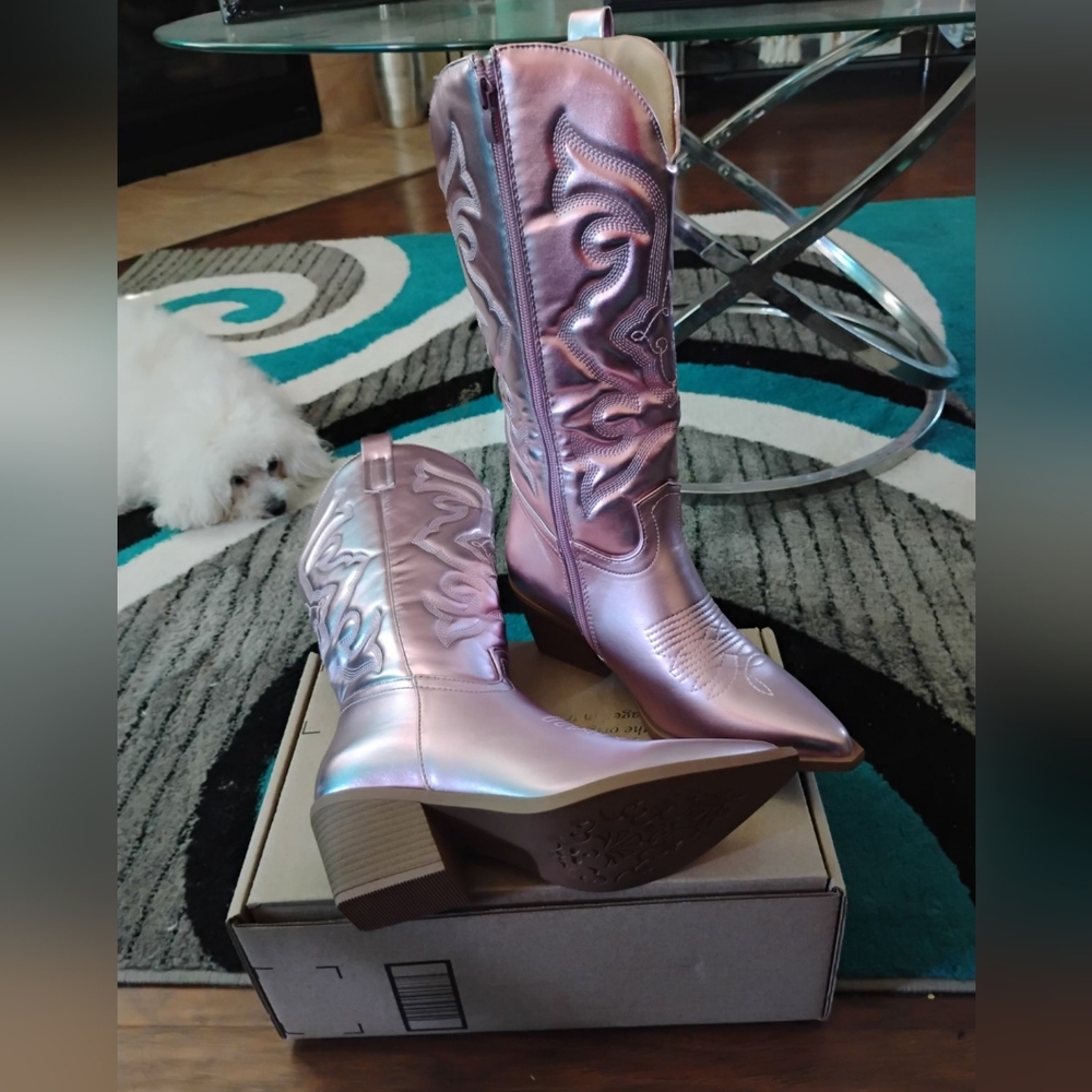 Pink Western Boots - Picture 2 of 2